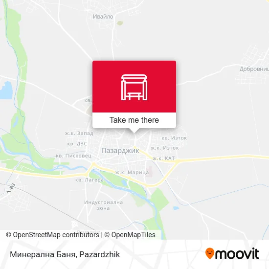 Карта Минерална Баня