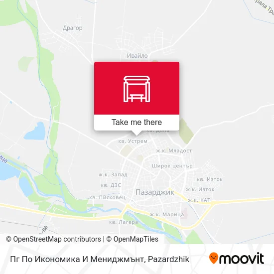 Карта Пг По Икономика И Мениджмънт