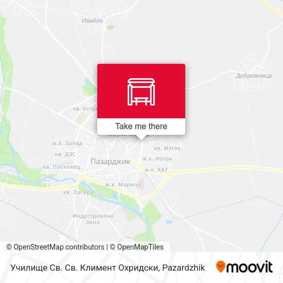 Карта Училище Св. Св. Климент Охридски