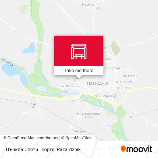 Карта Църква Свети Георги