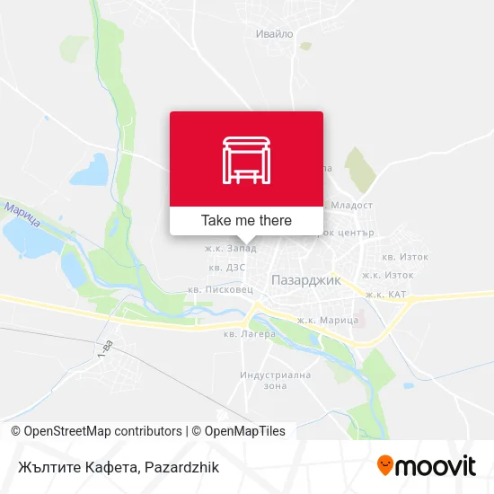 Карта Жълтите Кафета