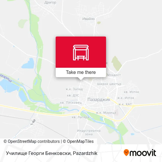 Карта Училище Георги Бенковски