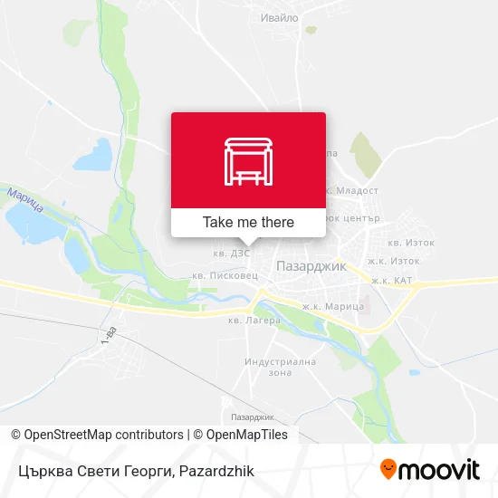 Карта Църква Свети Георги