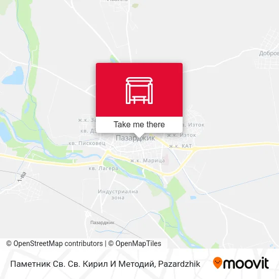 Карта Паметник Св. Св. Кирил И Методий