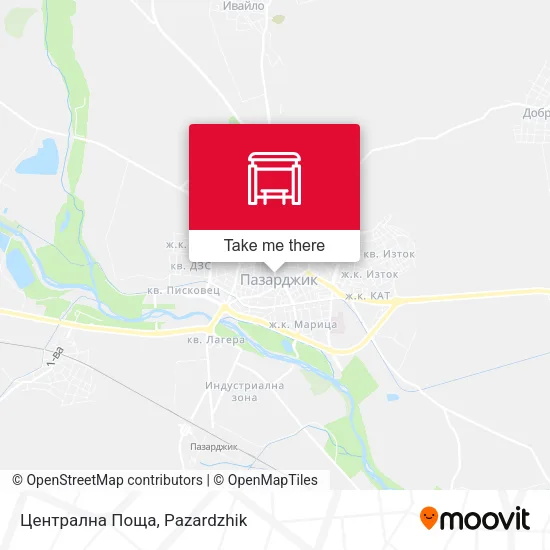 Карта Централна Поща