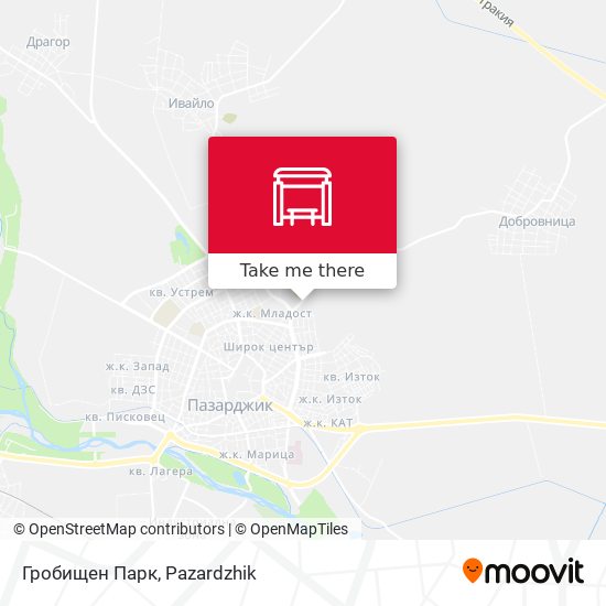 Карта Гробищен Парк