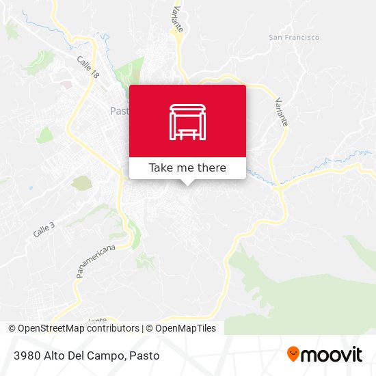 3980 Alto Del Campo map