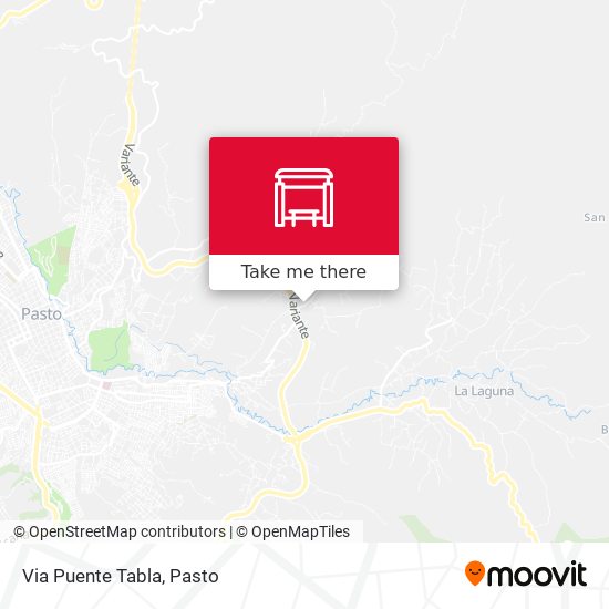 Via Puente Tabla map