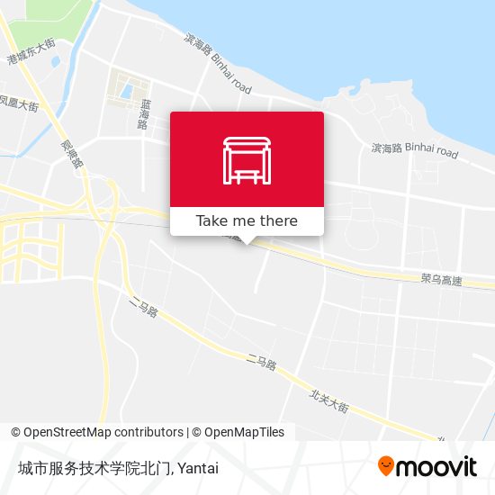 城市服务技术学院北门 map