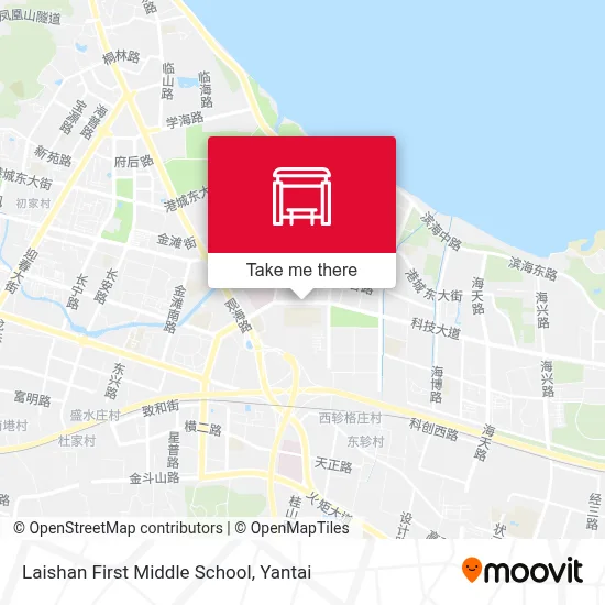 Laishan First Middle School map