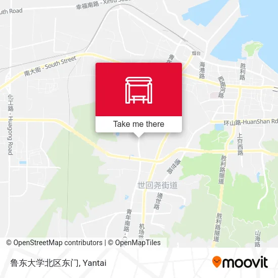 鲁东大学北区东门 map