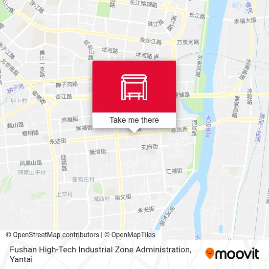 Fushan High-Tech Industrial Zone Administration map