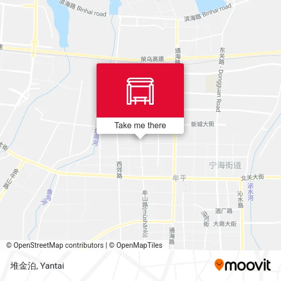 堆金泊 map