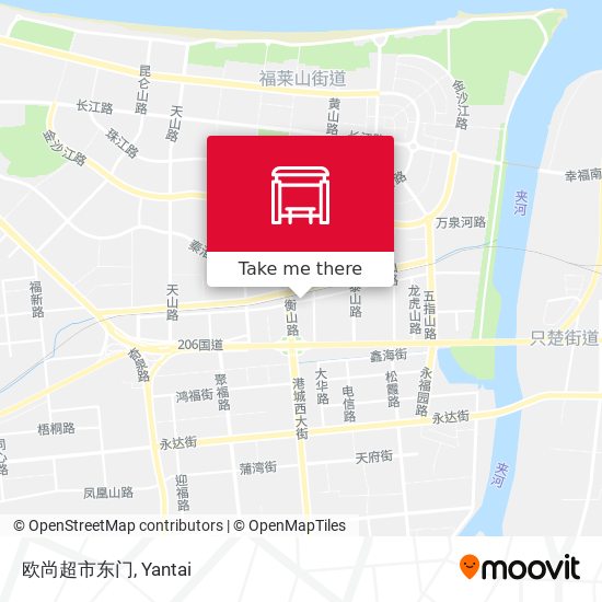 欧尚超市东门 map