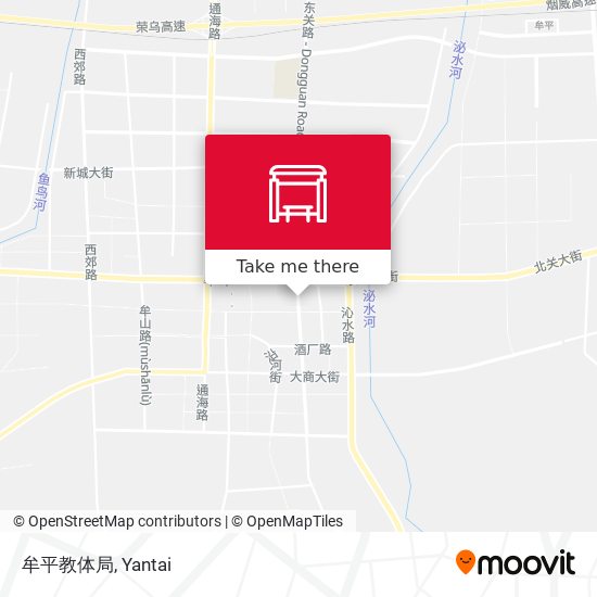 牟平教体局 map