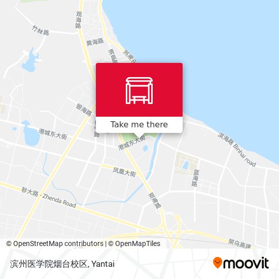 滨州医学院烟台校区 map