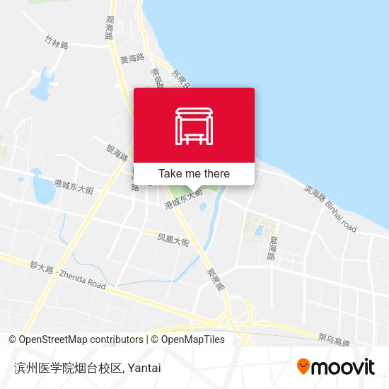 滨州医学院烟台校区 map