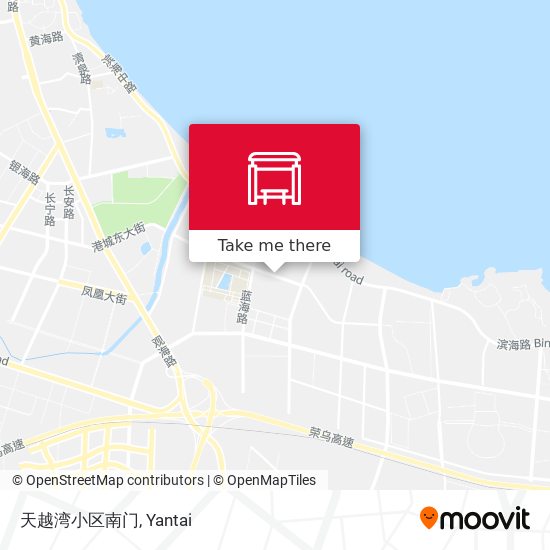 天越湾小区南门 map