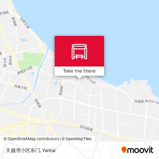 天越湾小区东门 map