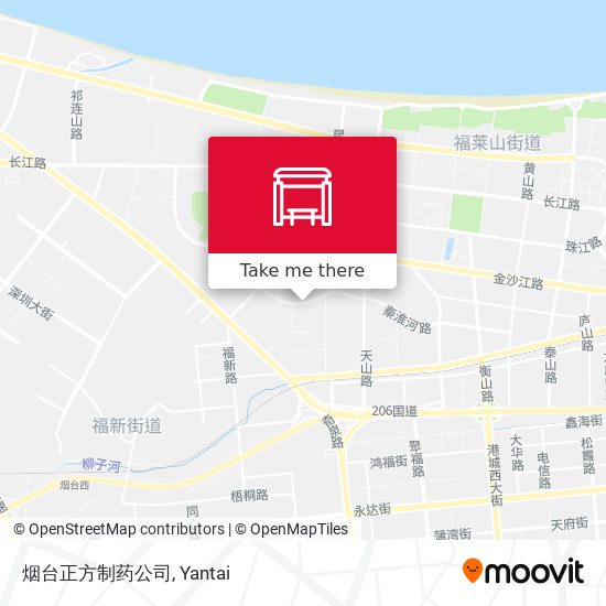 烟台正方制药公司 map