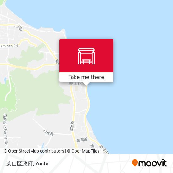 莱山区政府 map