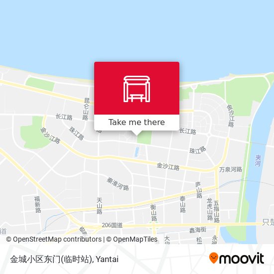 金城小区东门(临时站) map