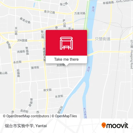 烟台市实验中学 map