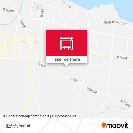 北沙子 map
