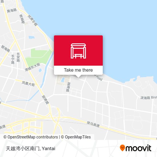 天越湾小区南门 map