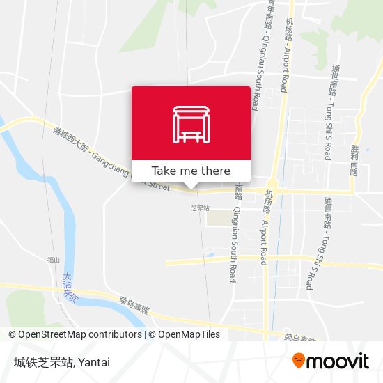 城铁芝罘站 map