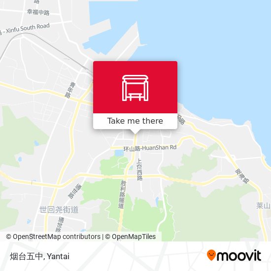 烟台五中 map