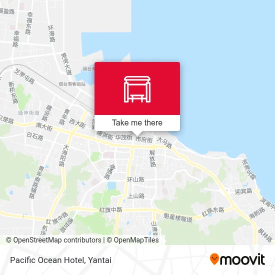 Pacific Ocean Hotel map