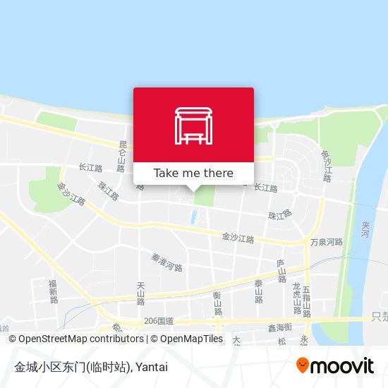 金城小区东门(临时站) map
