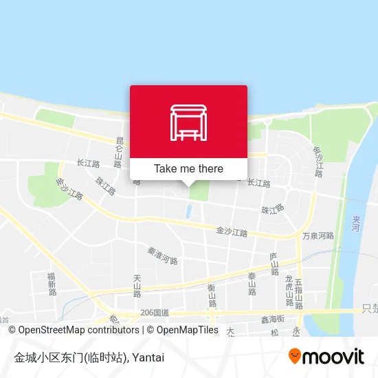 金城小区东门(临时站) map