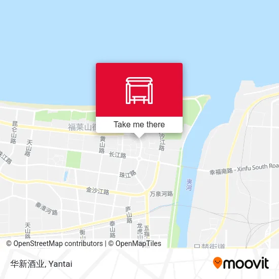 华新酒业 map