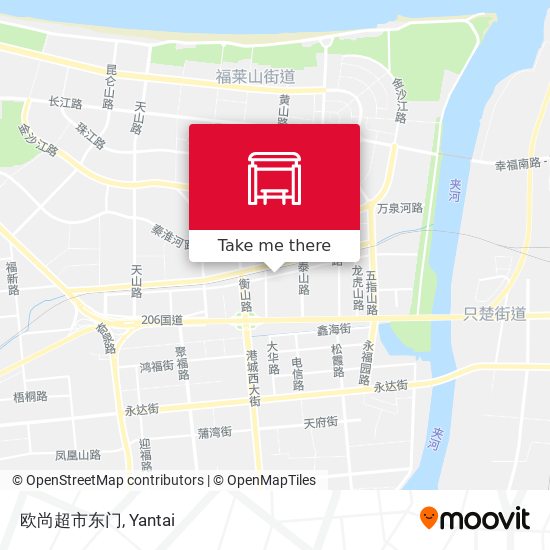 欧尚超市东门 map