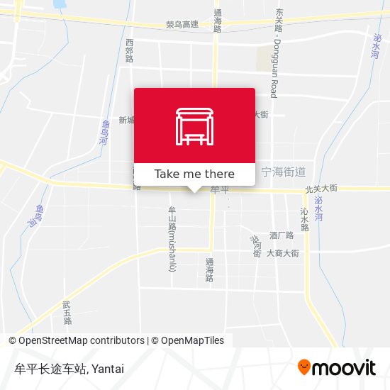 牟平长途车站 map