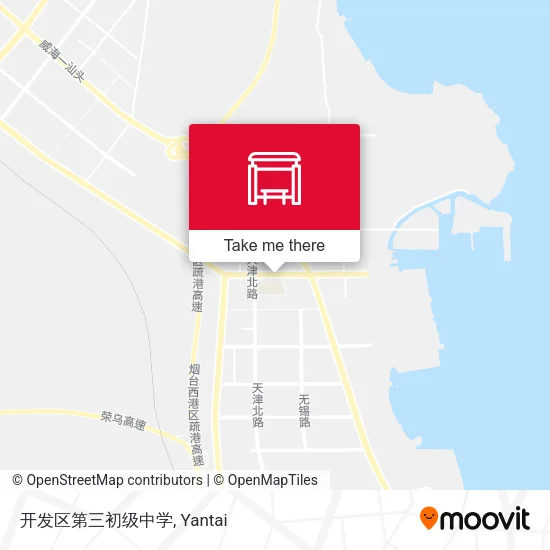 开发区第三初级中学 map