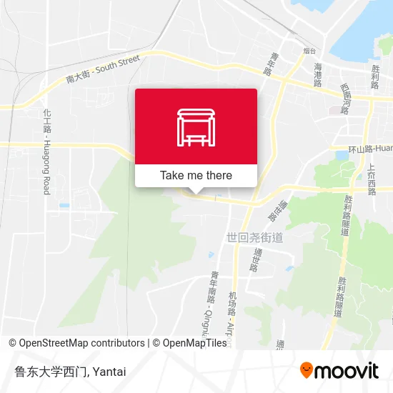 鲁东大学西门 map