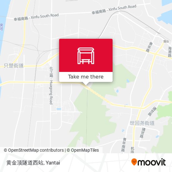 黄金顶隧道西站 map