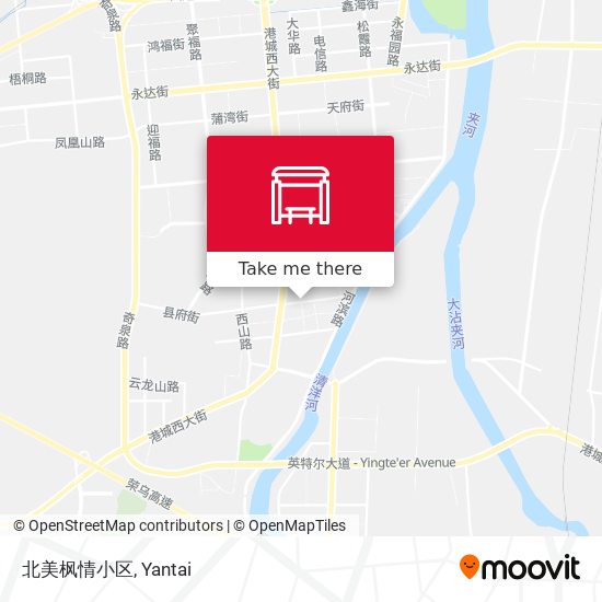 北美枫情小区 map