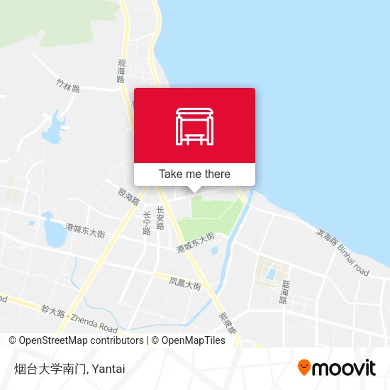 烟台大学南门 map