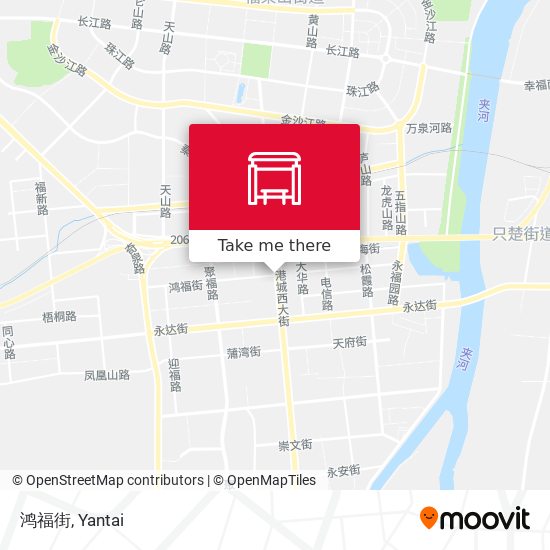 鸿福街 map