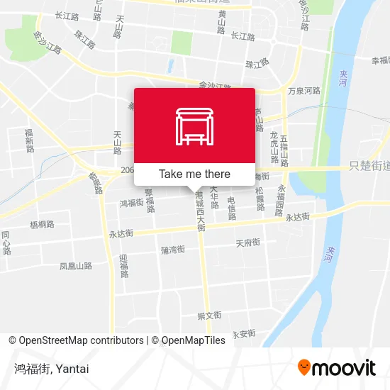 鸿福街 map