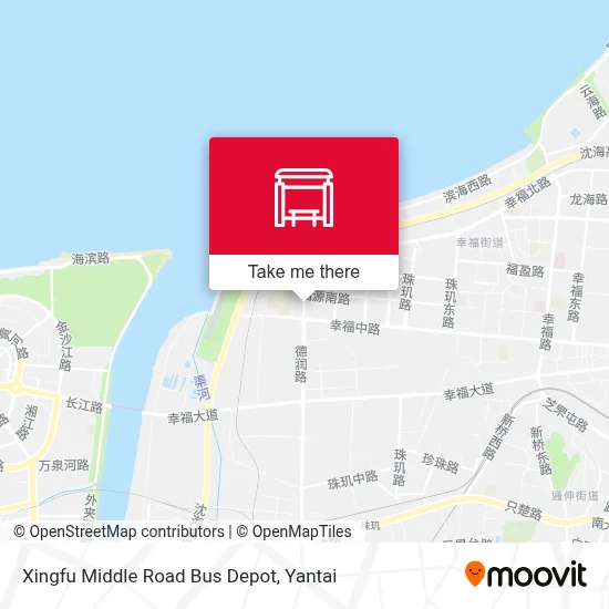 Xingfu Middle Road Bus Depot map