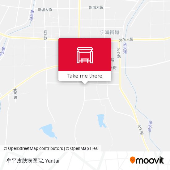 牟平皮肤病医院 map