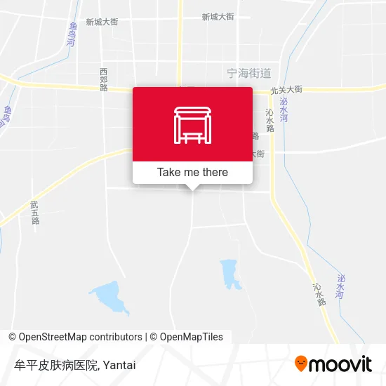 牟平皮肤病医院 map