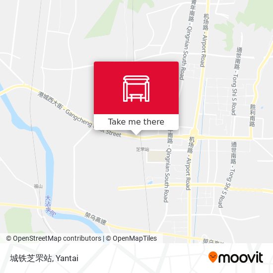 城铁芝罘站 map