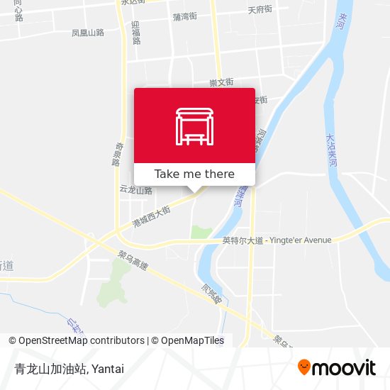 青龙山加油站 map