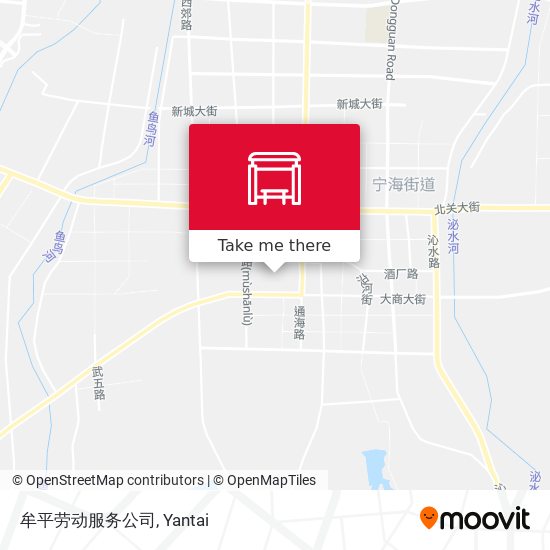 牟平劳动服务公司 map